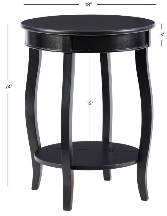 Powell® Rainbow Black Side Table-3