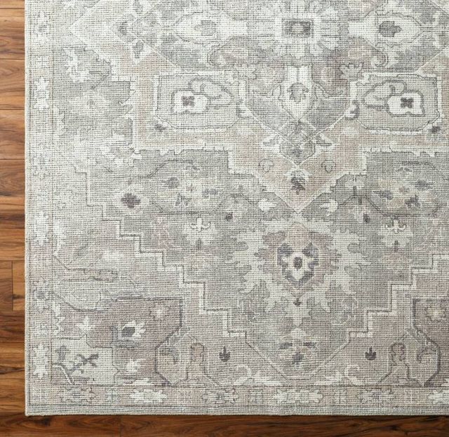 Surya Elle Charcoal/Dusty Sage/Off-White 4'x6' Area Rug-3