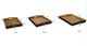 A & B Home Nakato 3-Piece Brown Wood Bark Serving Tray Set-4