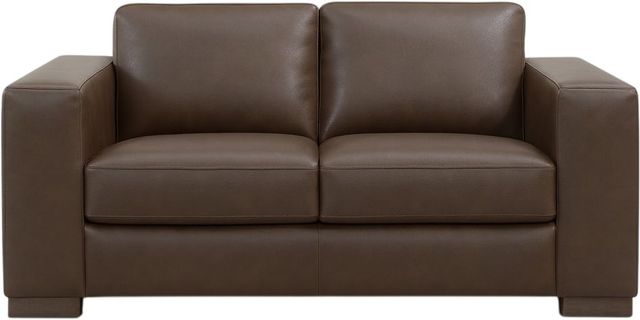 Leather Italia™ Savino Inglewood Vintage Brown Cigar Loveseat-0