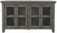 Jofran Inc. Rustic Shores Stone 4-Door Low Accent Cabinet with Knockdown-2