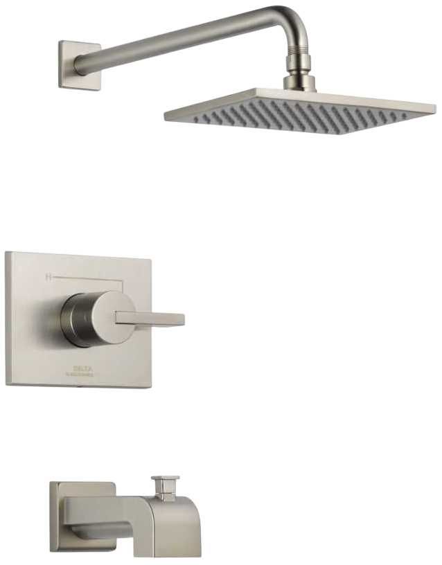 Delta Vero® Monitor® 14 Series Stainless Tub and Shower Trim-0
