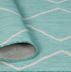 Olliix by Madison Park Azure Aqua/White 8 x 10' Moroccan Tile Indoor/Outdoor Rug-1