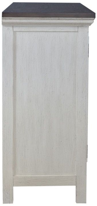 Liberty Furniture Westridge Antique White/Brown Accent Cabinet-3