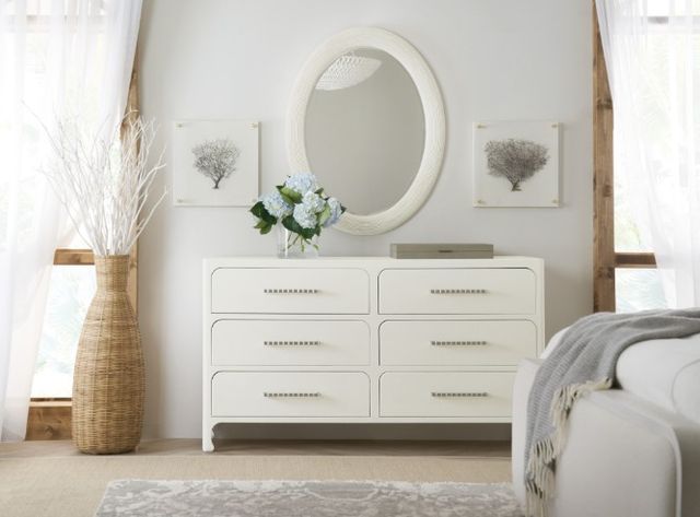 Hooker® Furniture Serenity Amelia Coral Oval Mirror-2