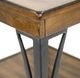 Intercon District Cool Copper Sofa Back Table with Black Base-2