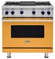 Viking® 7 Series 36" Daffodil Pro Style Liquid Propane Gas Range-0
