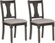 Powell® Willow 6-Piece Smokey White/Dark Gray Dining Set-4
