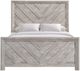 Elements International Ellen Ash White King Panel Bed-1