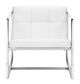 Zuo® Carbon White Chair-1