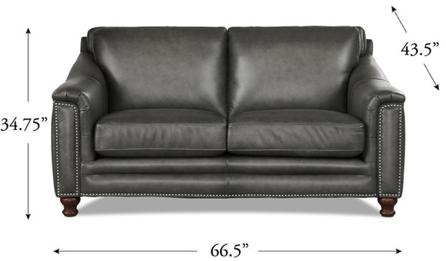 Hydeline® Belfast Ash Gray Loveseat-1