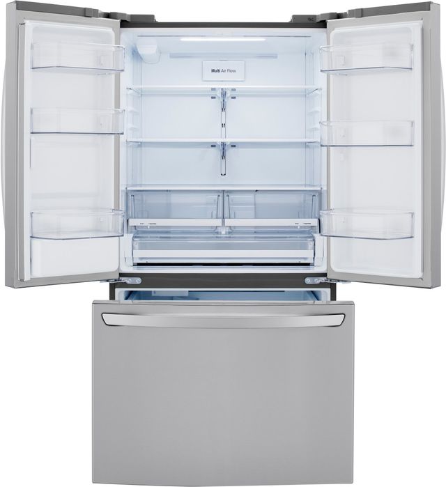 LG 36" 29 Cu. Ft. PrintProof™ Stainless Steel Smart Inverter French Door Refrigerator-1