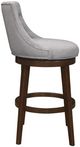 HH2 Home Halbrooke Chocolate/Smoke Gray Swivel Bar Stool-2