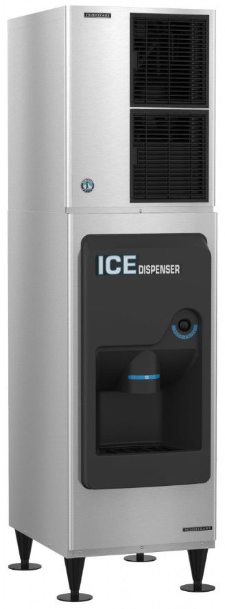Hoshizaki 22" 130 lb. Stainless Steel Hotel/Motel Ice Dispenser-3