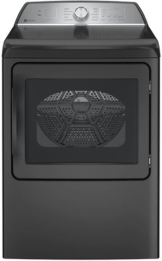 GE Profile™ 7.4 Cu. Ft. Diamond Gray Vented Electric Dryer with Sanitize Cycle and Sensor Dry