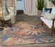 Nourison Home™ Aloha Blue Rose 5'x8' Style 2 Area Rug-1