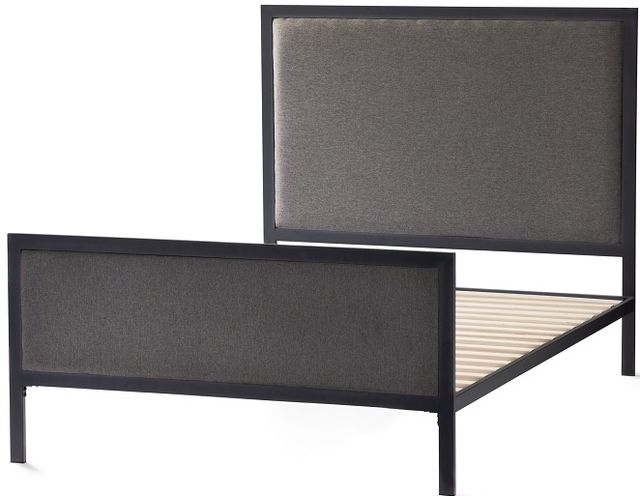 Malouf® Designer Clarke Charcoal California King Panel Bed-0