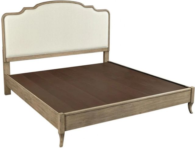 aspenhome® Provence Patine King Upholstered Bed-1