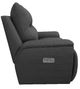La-Z-Boy® Palmer Blue Gray Leather Power Reclining Chair and a Half with Headrest and Lumbar-3