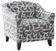 Fusion Furniture Scarborough Steel Lilypad Charcoal Accent Chair-0