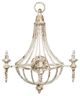 A & B Home Donalt 3-Light Aged Gold/White Wall Lamp-0