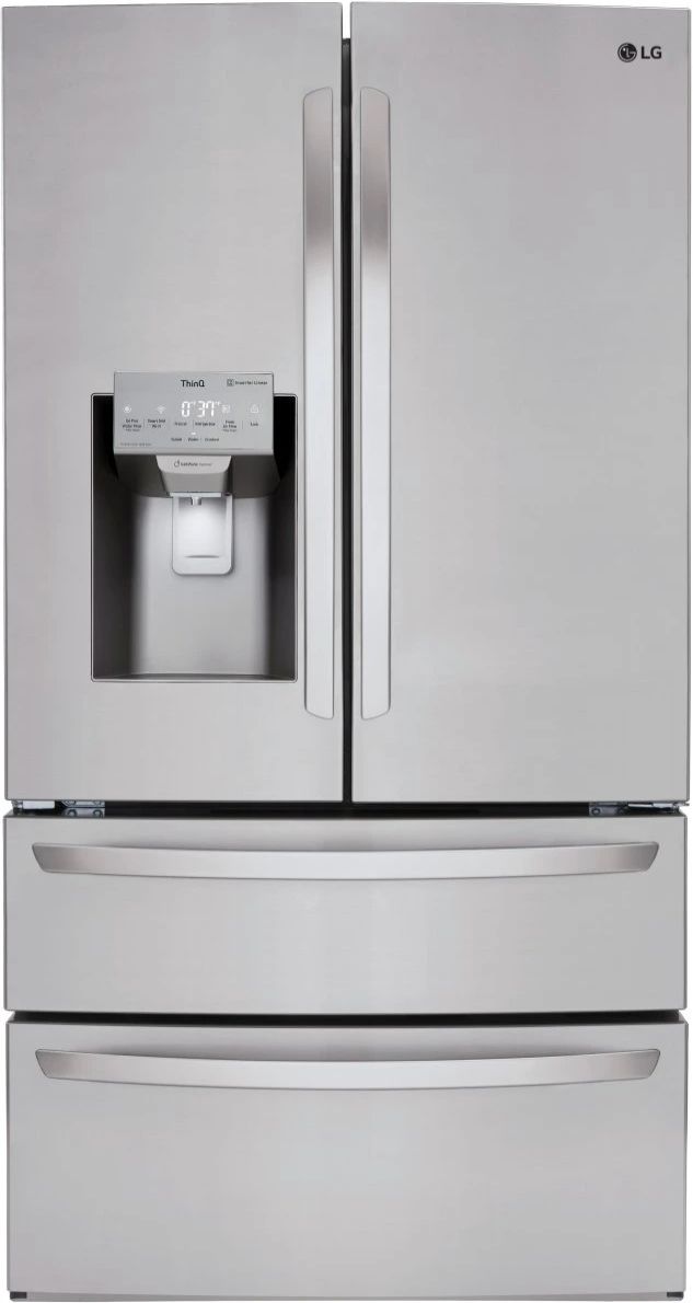 LG 36" 27.8 Cu. Ft. Printproof™ Stainless Steel French Door Refrigerator-0