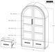 International Furniture Direct Balam Stained Dark Cabinet-2