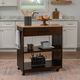 Linon Giovanna Natural/Walnut Kitchen Cart-1
