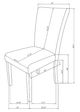 Global Furniture USA D1319 7-Piece Black/White Dining Set-3
