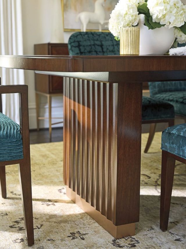 Lexington Home Portman Rendezvous Brown Double Pedestal Dining Table-2