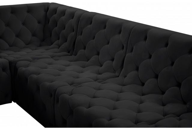Meridian Furniture Tuft 5-Piece Black Modular Sectional Set-6