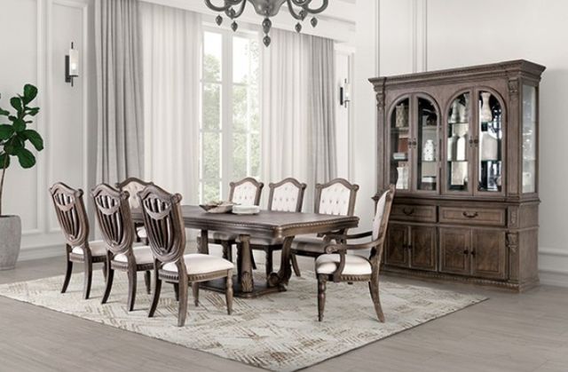Furniture of America® Seven Oaks 7-Piece Weathered Oak Dining Table Set-0