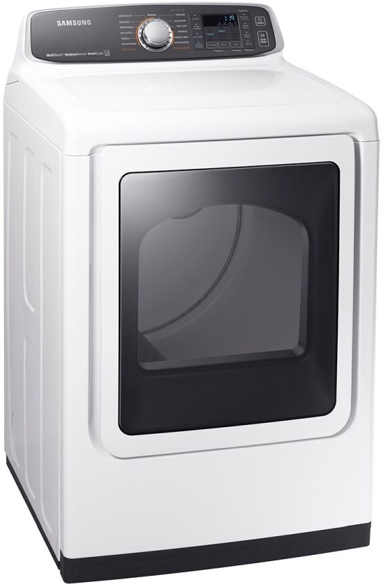 Samsung 7.4 Cu. Ft. White Front Load Electric Dryer-3