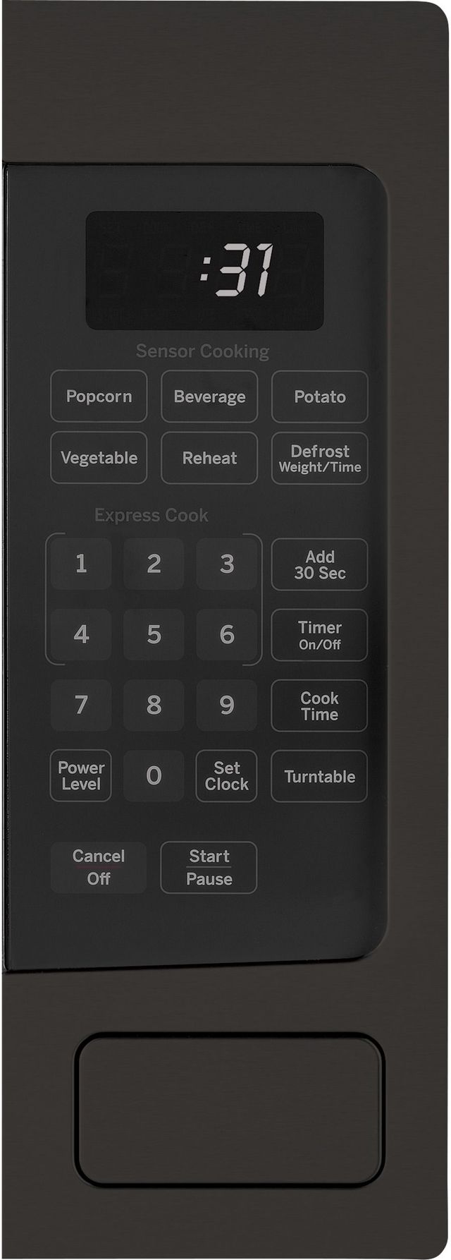 GE Profile™ 1.1 Cu. Ft. Black Stainless Steel Countertop Microwave-2