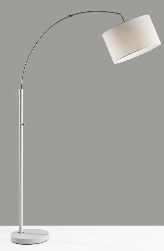 Adesso® Preston White Arc Floor Lamp-2