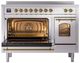 Ilve® Nostalgie II Series 48" Stainless Steel Pro Style Induction Range-1