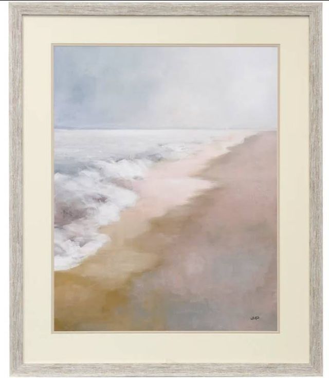 StyleCraft Bleary Beach Beige//Off-White Wall Art-0