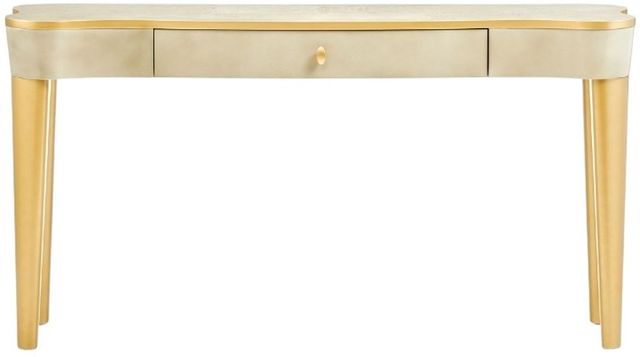 Michael Amini® La Terrazza Silver Mist Console Table with Champagne Base-1