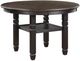 Homelegance® Asher Antique Black Round Dining Table-0