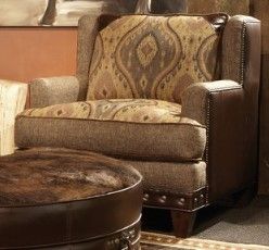 Marshfield Furniture Tanner (Leather) Brown/Light Brown Chair-0