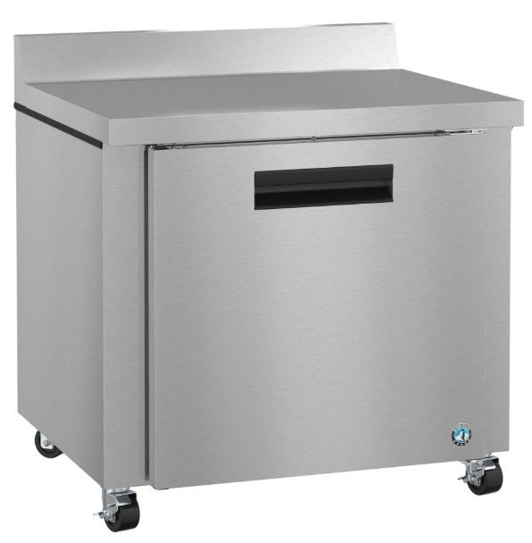 Hoshizaki Steelheart® 36" Stainless Steel Commercial Refrigerator with Single Section Worktop-2