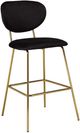 Brassex Inc. 2-Piece Black/Gold 26" Counter Stool Set-0