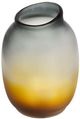 A & B Home Gray/Yellow Glass Normand Handcrafted Vase-1