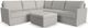 Flex by Flexsteel® 5-Piece Frost 5-Seat Sectional with Storage Ottoman-0