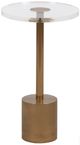 Sagebrook Home Talia Clear Accent Table with Gold Base-0