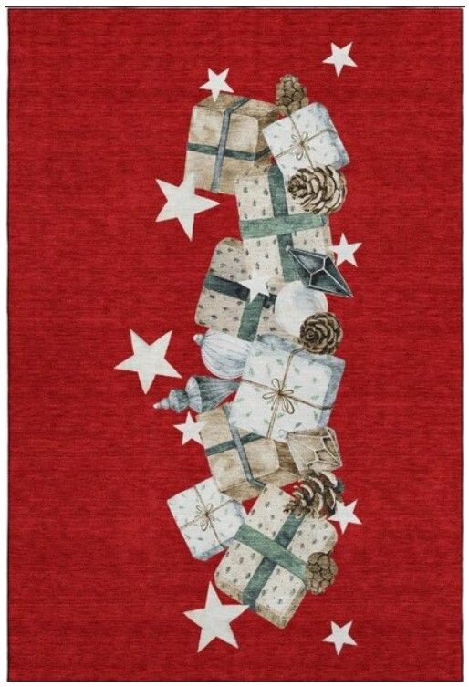 Dalyn™ Rug Company Merry & Bright MY27 Red 5'x8' Area Rug-0