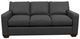 La-Z-Boy® Shiloh Navy Leather Queen Sleeper Sofa-1