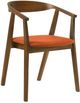 Armen Living Westmont Santana 5-Piece Orange/Walnut Dining Set-4