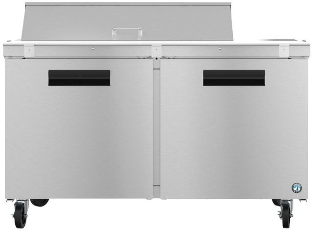 Hoshizaki 60" 17.55 Cu. Ft. Stainless Steel Two Section Sandwich Prep Table Refrigerator-0