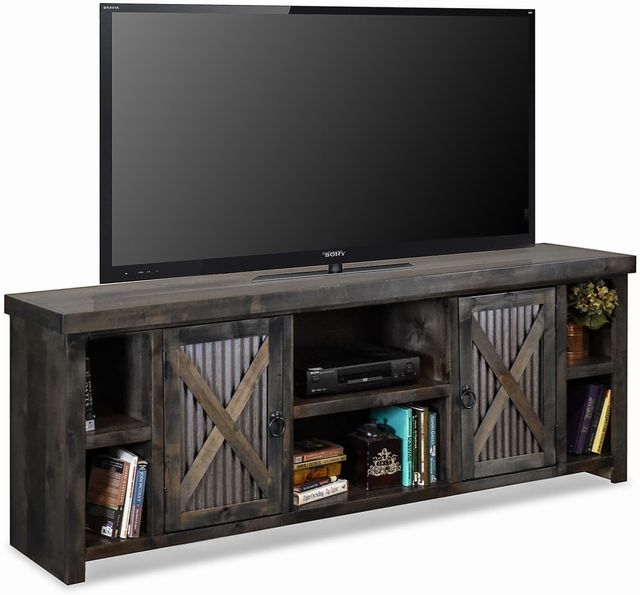 Legends Home Jackson Hole Charcoal Entertainment Center-2